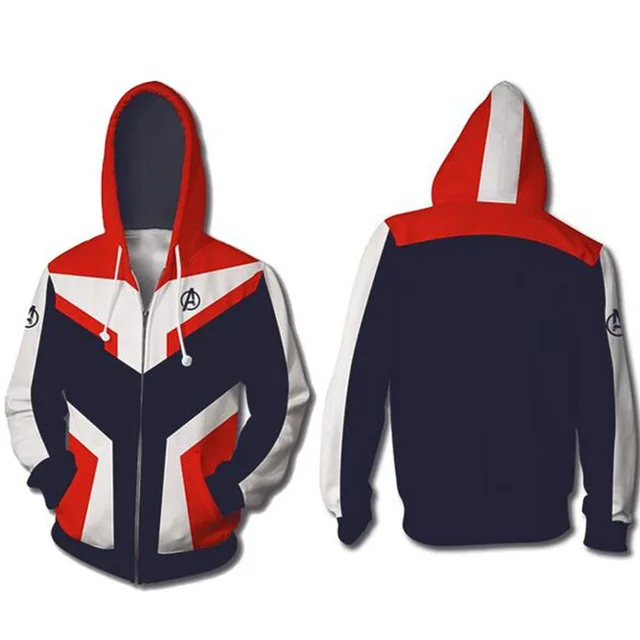 Hoodie Cosplay Avengers Endgame Quantum Realm Sweatshirt Jacket Advanced Tech Costumes Avengers End Game Hood Superhero Hoodies