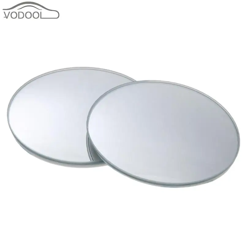 

2Pcs 360 Degree Frameless Car Small Round Mirror Automobile Wide Angle Convex Rear View Blind Spot Glass Mirrors Auto Accessory