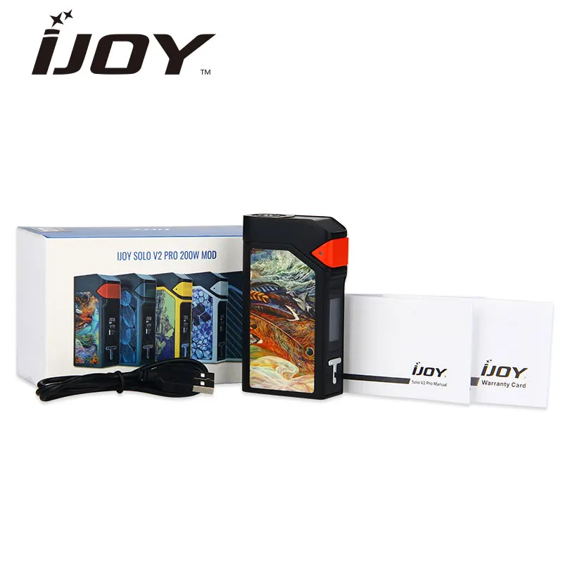 

Original IJOY Solo V2 PRO 200W MOD Firmware Upgradeable 200W output power IJOY Solo V2 Pro Box Mod e cigs Vape MOD