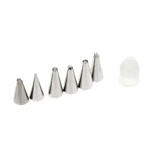 6 шт. Обледенение Трубопроводы Насадки Советы торт из слоеного Отделка Sugarcraft Кондитерские DIY Набор инструментов