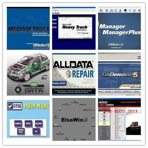

alldata 10.53 and mitchell on demand software + elsawin 5.2 for audi for vw+ vivid workshop data+mitchell manager hdd 1tb