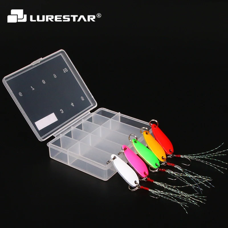 

1.5g 2g 2.5g Color Spoon Set Hard Fishing Lure Stream Fishing Bait