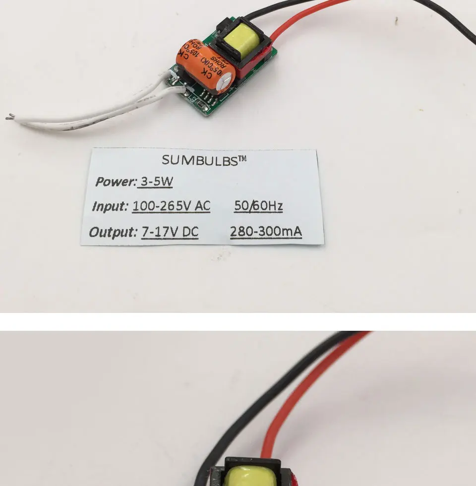 3W 5W 10W 15W 20W 25W 30W 35 Вт с драйвером постоянного тока для светодиода 100V 220V преобразователь переменного тока в постоянный Питание трансформатор доска 50/60hz