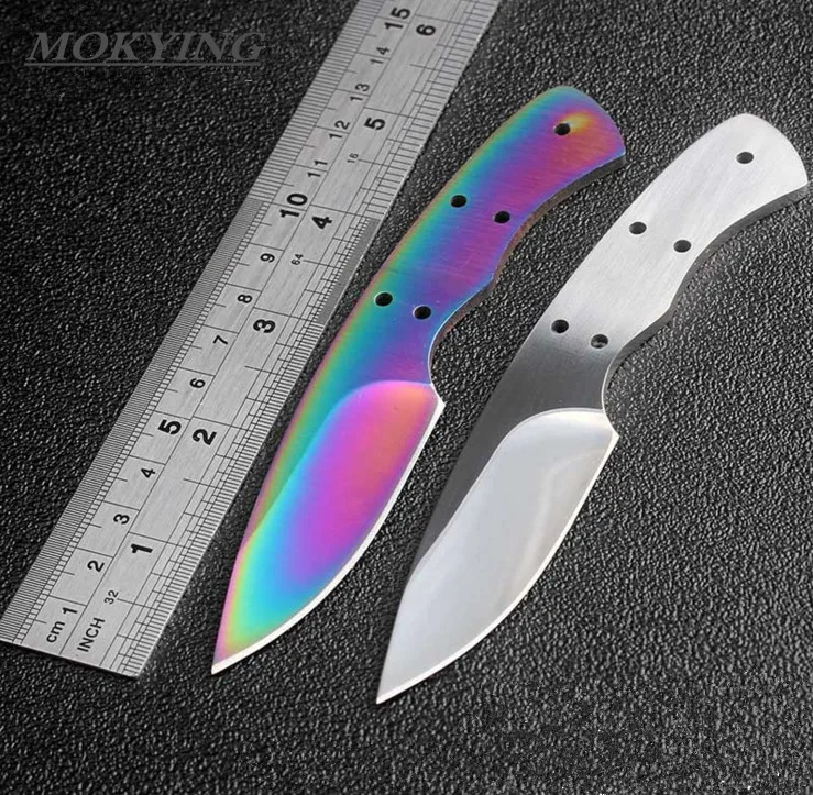MOKYING DIY Fixed blade Knife Blanks 440c stainless steel DIY blades