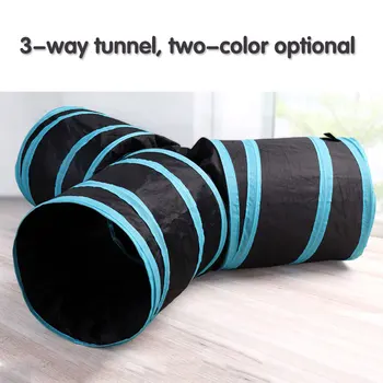 

Foldable Pet Cat Tunnel 3 Holes Play Tubes Balls Collapsible Crinkle Kitten Toys Puppy Ferrets Rabbit Play Dog Tunnel Tubes