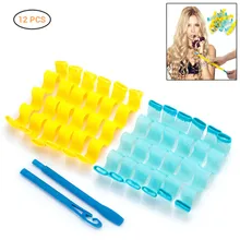 12 Pcs DIY Plastic Magic Long Hair Curlers Spiral Ringlets Wave Curl Formers Leverage Rollers Formers 12 Pcs DIY Plastic Magic Long Hair Curlers Spiral Ringlets Wave Curl Formers Leverage Rollers Formers