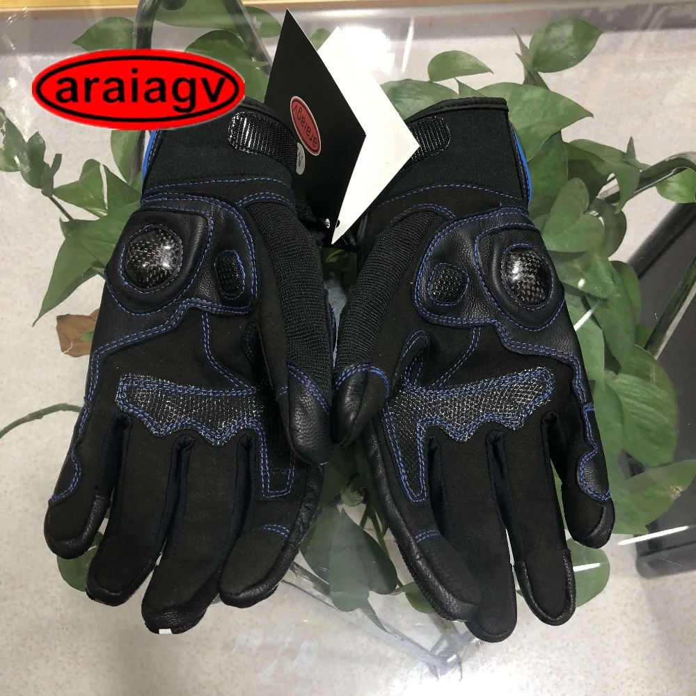 araiagv A1805 mesh leather protector glove  blue 2
