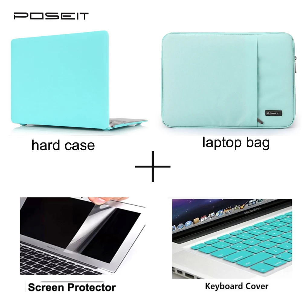 Matte Rubberized Hard Case Cover for Macbook New Pro 13 15 Retina 12