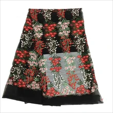 Me-dusa высококачественное модное платье своими руками Африканский кружевной французский фатин кружева свадебное платье ткань сетка вышитый ажурный цветок