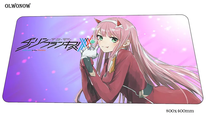 Коврик для мыши darling in the franxx, геймер, 80x40 см, игровой коврик для мыши, крутой коврик для ноутбука, восхитительный коврик для мыши, игры, pc gamer, коврики для геймпада - Цвет: Size 800x400x2mm