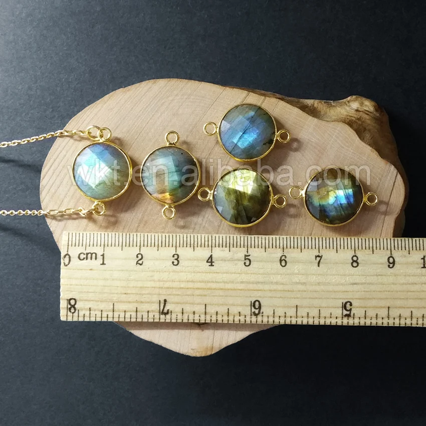 Ожерелье с цепочкой из Лабрадорита 10 шт. Круглые граненые WT N754|necklace jewelry|jewelry