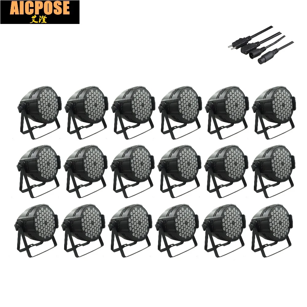 18pcs/lots 54x3w led Par lights RGBW flat par led dmx512 disco lights LED Stage Par Light Wash Dimming Strobe Lighting Effect 18pcs/lots 54x3w led Par lights RGBW flat par led dmx512 disco lights LED Stage Par Light Wash Dimming Strobe Lighting Effect