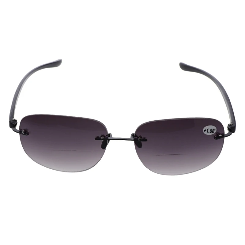 

Outdoor Rimless Fishing Bifocal Reading Glasses Sunglasses Readers +1.0 To +3.5