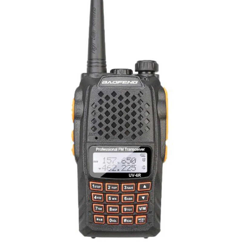 Aofeng UV-6R двухканальные рации 7 Вт Professional CB радио Dual Band 128CH ЖК дисплей беспроводной Pofung UV6R портативный Ham двухстороннее радио