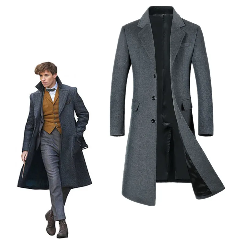 Fantastic Beasts Cosplay and Where to Find Them2 Costume Newt Scamander Adult Wool woolen cloth