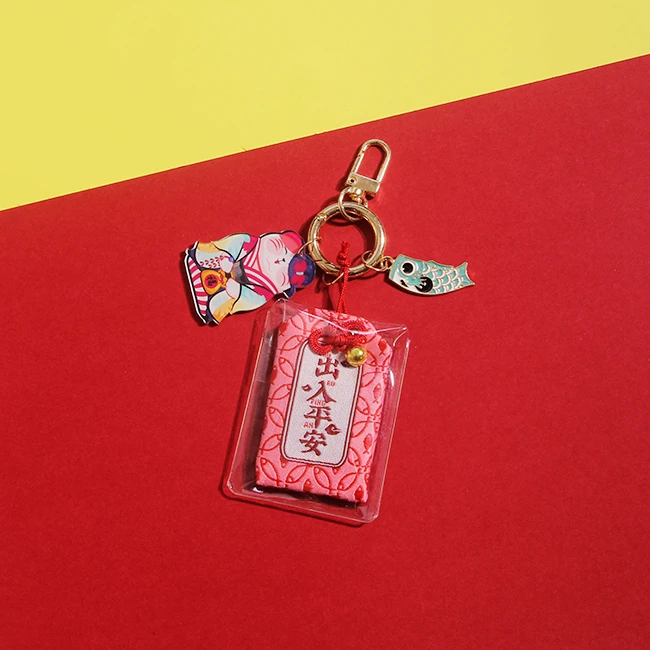 Брелок для ключей Omamori night owl Maneki Neko брелок с помпоном|Брелоки| |