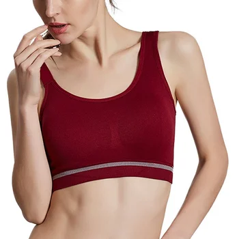 

Women Casual High-strength Anti-vibration Bra Quick-drying Breathable No Steel Ring Beauty Back Bra Underwear Solid Color