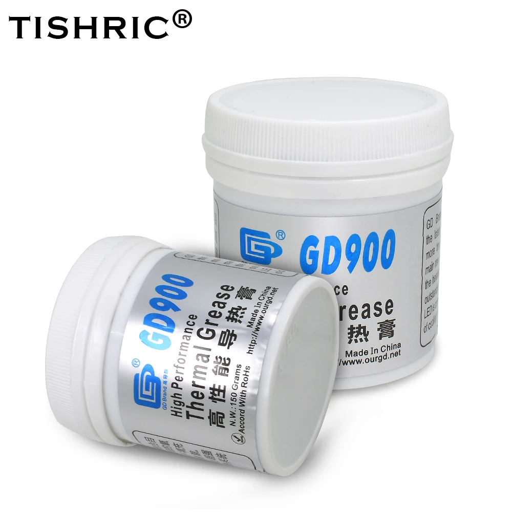 

TISHRIC 150G GD900 Thermal Paste Glue CPU GPU Fans Processor Heatsink Plaster Thermal Silicone Adhesive Compound Grease Siliver