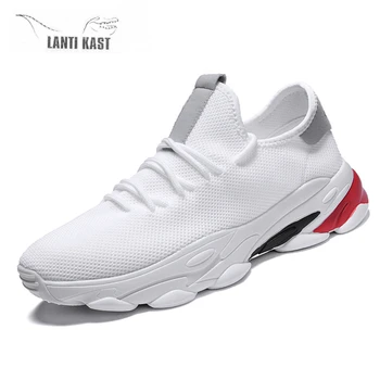 

Summer New Men's Leather Casual Running Shoes Luxury Summer Mesh Fashion Sports Sneakers Male Shoes кроссовки