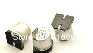 50 в 220 мкФ 10*10 2 мм SMD Алюминиевые Электролитические Конденсаторы/50