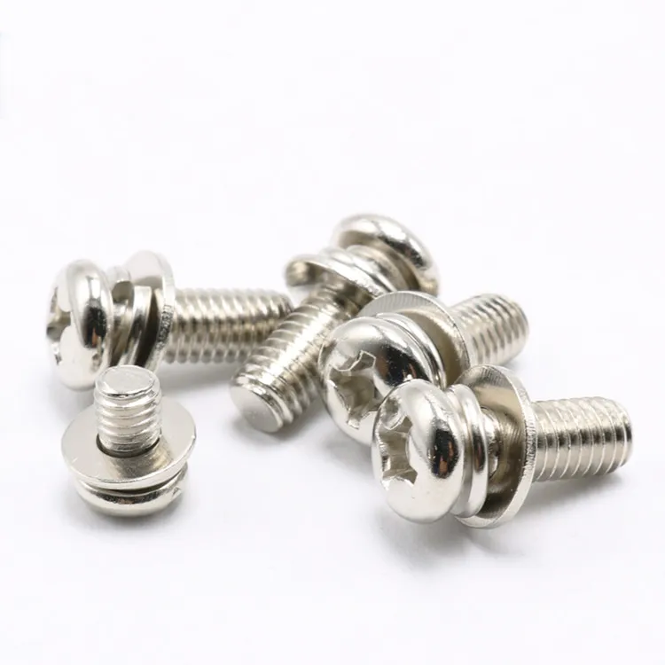 Washer 304 Stainless A2 Details about   Pan Head Screws Phillips Machine Screw & Spring Washer 