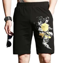 Новая мода Роза штамповки 3D шорты с цветочным рисунком для мужчин Повседневная Фитнес boardкороткая прямая эластичная талия пляжная одежда плюс размер