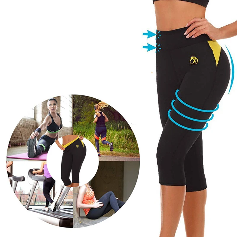 SEXYWG Yoga Leggings Tummy Control Panties Slimming Neoprene Sweat Body