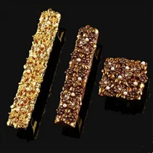 128mm european fashion deluxe bronze gold furniture handles rhinestone peal wine cabinet kitchen cabinet tv table handles pulls