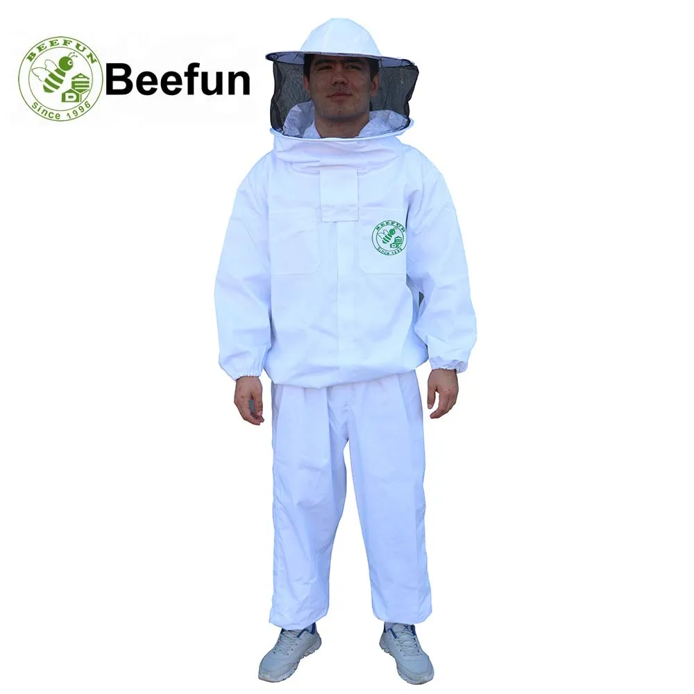 Beefun Beekeeping Jacket Veil Set Anti bee Protective Safety Clothing