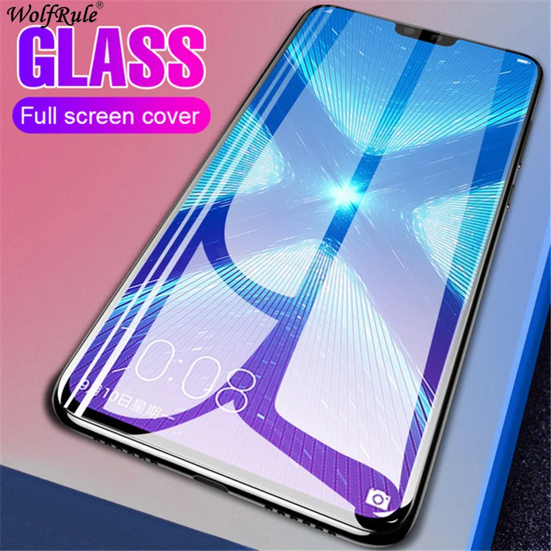 Стекло на клеевой основе для Huawei Honor 8X протектор экрана 9H черная пленка