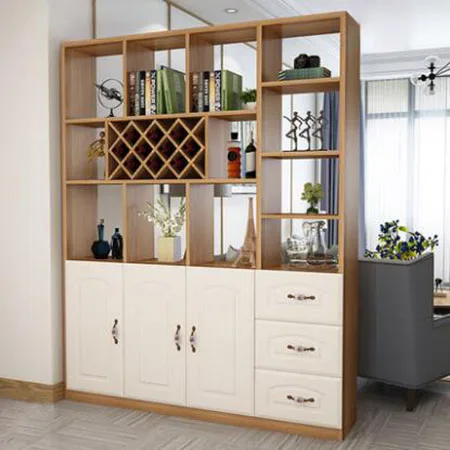 Современный минималистичный многофункциональный шкаф для дома, крыльца, гостиной, столовой, декоративный шкаф, винный шкаф, стойка - Цвет: B walnut