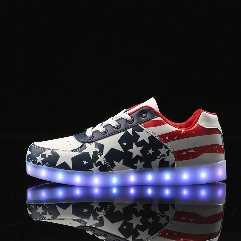 2017 Casual Mens Light Up led Shoes Neon chaussure femme homme Light up