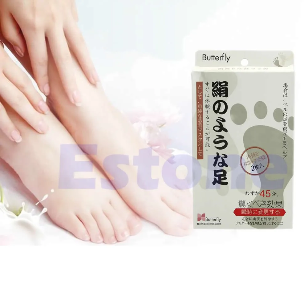 1 пара детских пилингов для ног с бабочкой маска для удаления омертвевшей кожи кутикулы пятки