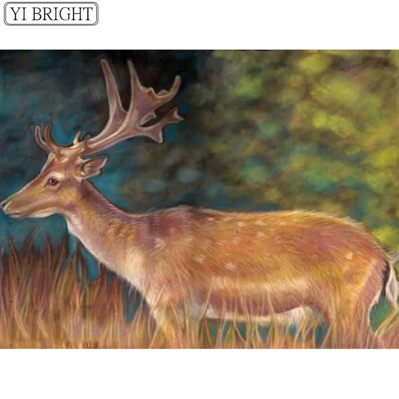

5D DIY Full Square Diamond Painting Cross Stitch elk 3D Diamond Embroidery Rhinestone Mosaic Home Decoration