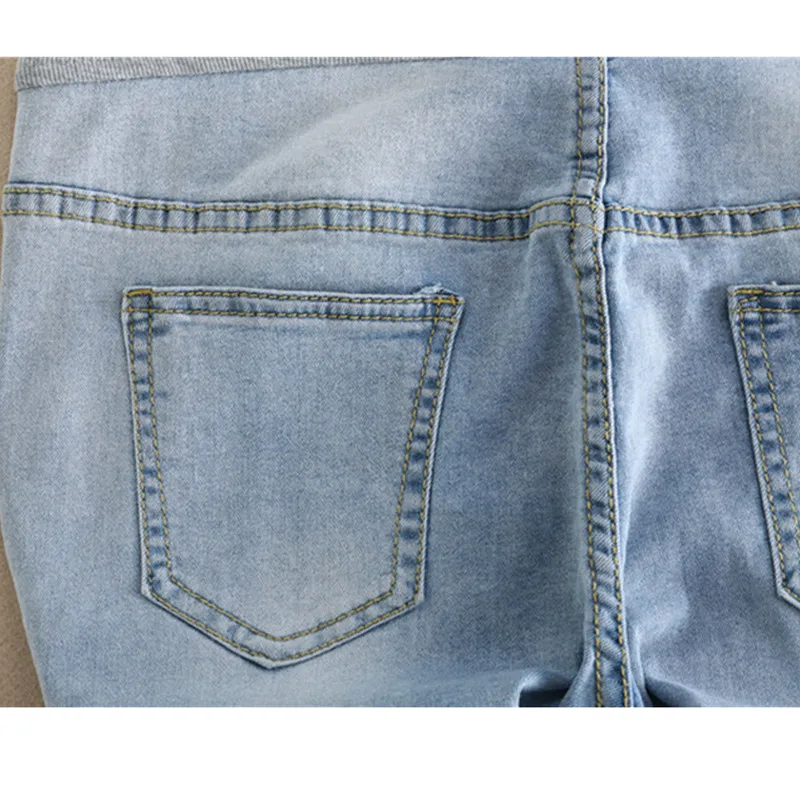 Light Blue Maternity Jeans Ripped Hole Pencil Pregnancy Trousers Clothes for Pregnant Women Embroidery Flower Denim Pants B0299 Light Blue Maternity Jeans Ripped Hole Pencil Pregnancy Trousers Clothes for Pregnant Women Embroidery Flower Denim Pants B0299
