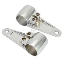 Silver Fork Motorcycle Headlight Mount Bracket 35mm 41mm For Honda Suzuki Kawasaki Yamaha Harley Davidson Ducati