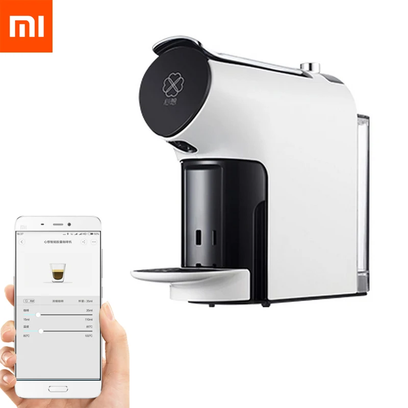 

Upgraded Xiaomi SCISHARE Smart Coffee Machine 580ml APP Remote Control Concentration Capsule Compatible other Capsules