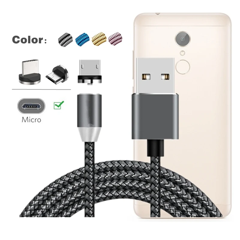 

Magnetic Charger Micro USB Cable For Samsung A10 A6 J4 S7 edge Charge Cord For Xiaomi 7a Redmi 5 5a 6a 4a Plus Redmi 6 Note 5 4