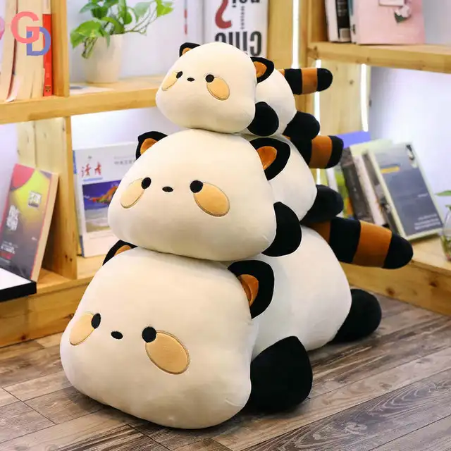 80cm Giant Plush cat pillow black and white stuffed animal Cat Doll Super soft Huge Sofa and bed