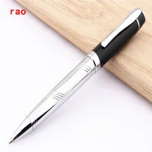 Роскошные 800 черная шляпа платины Бизнес Офис Средний Перо Шариковая ручка