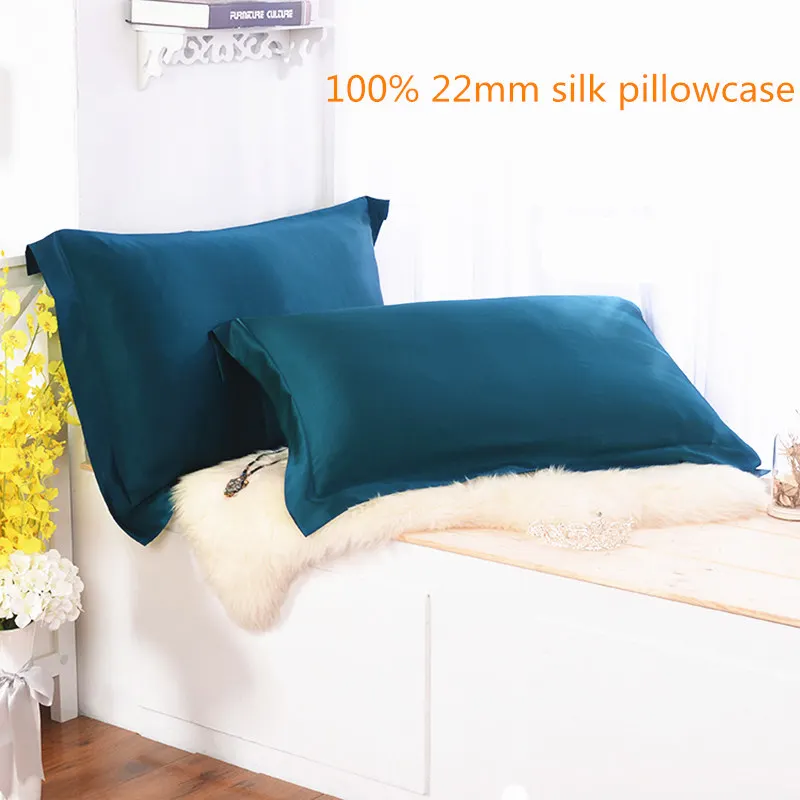 

100% 22mm Nature Envelope Silk Pillowcase Soft Pillow Cover Standard Queen King Size Enjoy Sleep