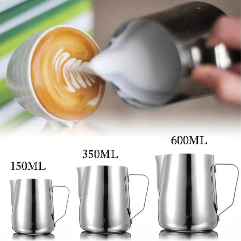 

1pcs Stainless Steel Espresso Milk Coffee Cup Mugs Thermo Latte Art Pull Flower Cup Cappuccino Coffee Tools Cups150-600ml