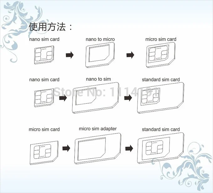X 10 шт./партия Noosy 3 в 1 Nano Micro Стандартный адаптер для sim карты игла извлечения