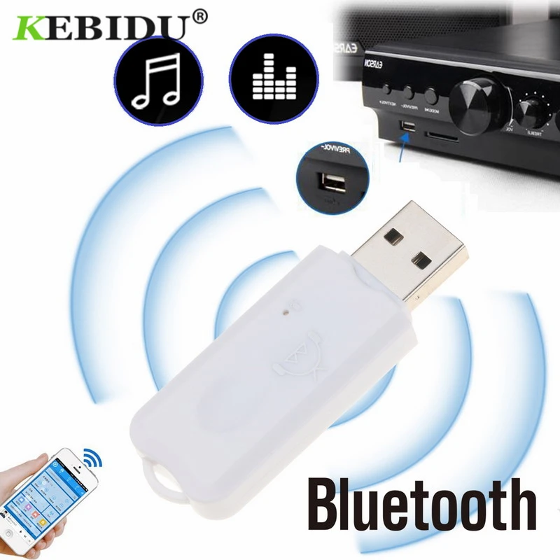Kebidu USB Bluetooth V5.0 приемник аудио стерео беспроводной Handsfree адаптер ключ комплект для