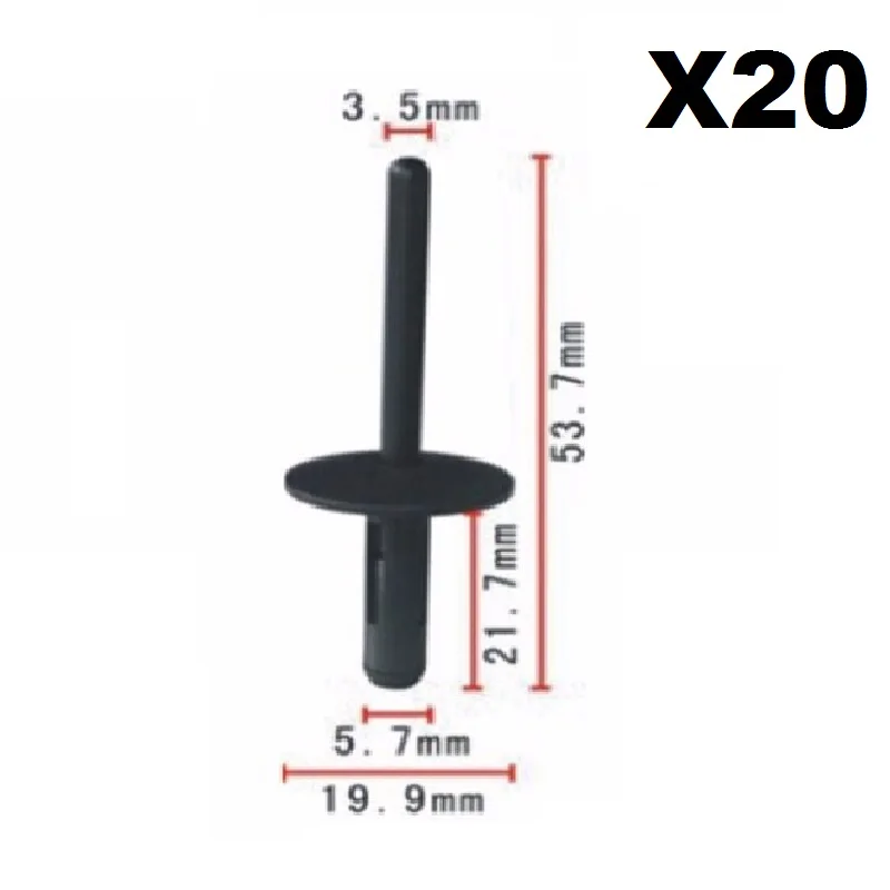 FOR BMW E90 E91 Z4 E85 E86 X3 X5 X6 BUMPER SKIRT SILL RIVET CLIPS x20