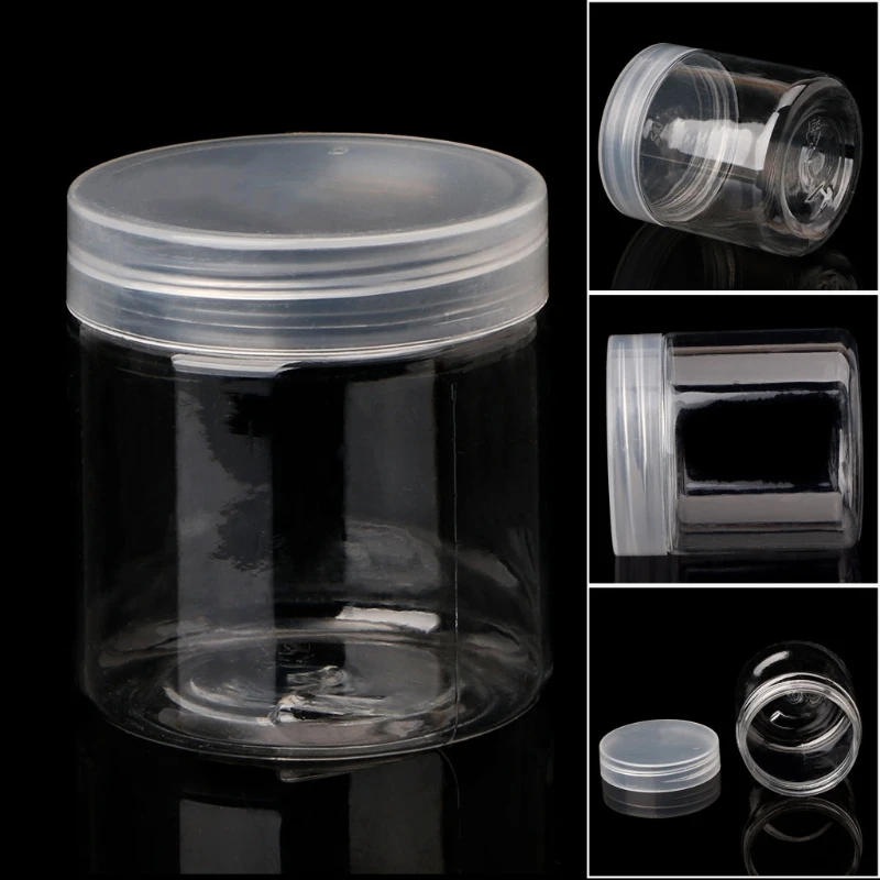 

70ml Empty Plastic Container For Slime Foam Light Clay Organizer Makeup Jar Nail Box Cosmetic Pot Cream Bottle Food Storage Can