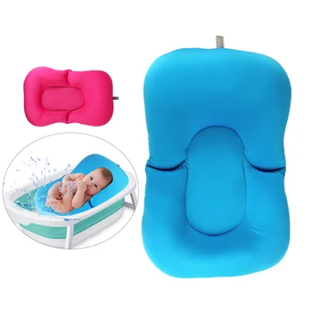 

Cushion Newborn Bath Baby Bath Anti-Slip Cushion Seat Infant Floating Bather Bathtub Pad shower bed Security guaranteed