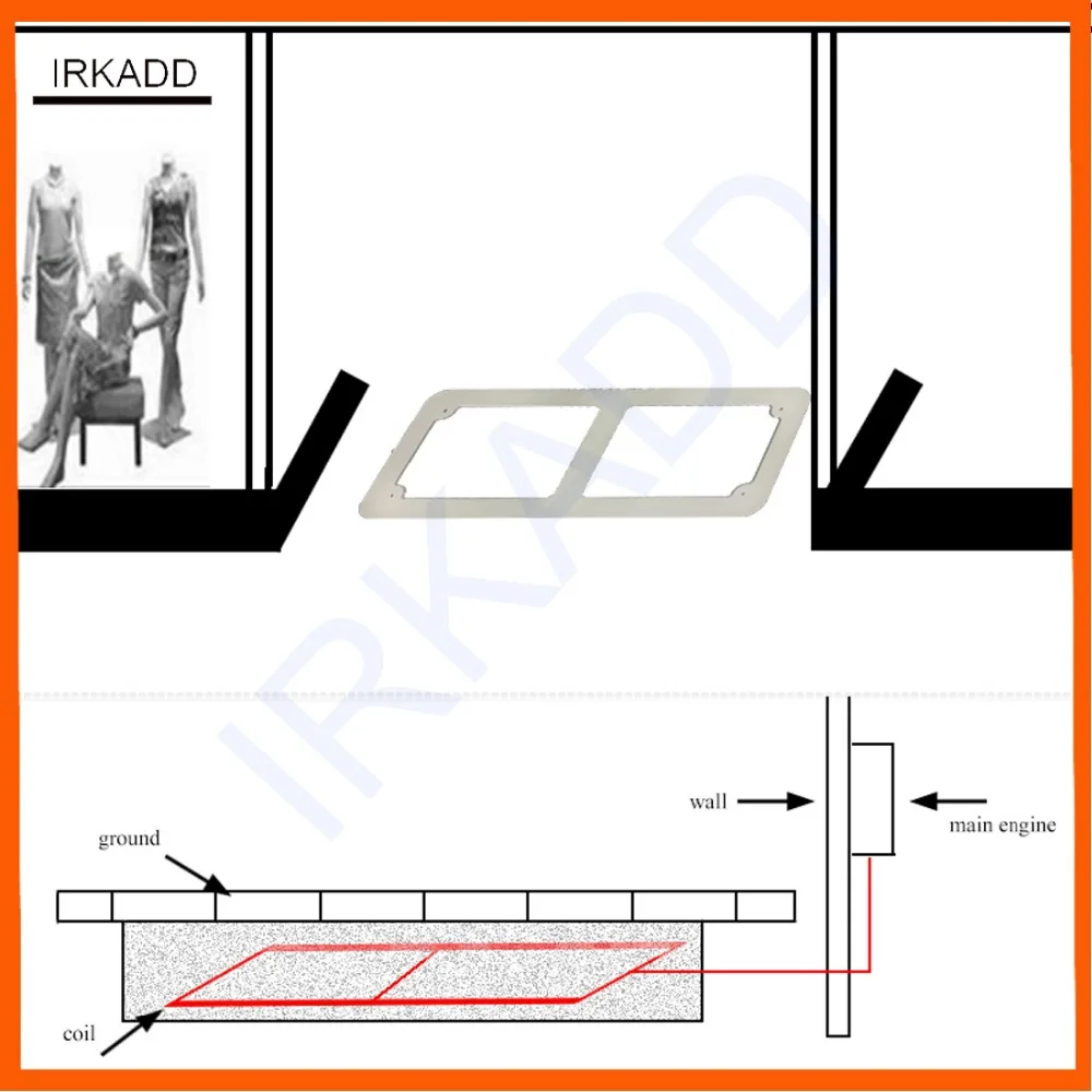 

58Khz eas system invisible shop security alarm system effective loss preventions system anti shoplifting system