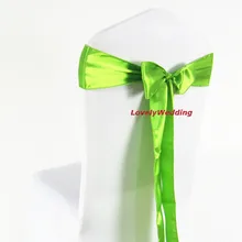 Высокое качество 100 шт. атласный стул пояса бант свадебный Банкетный Декор с бесплатной доставкой