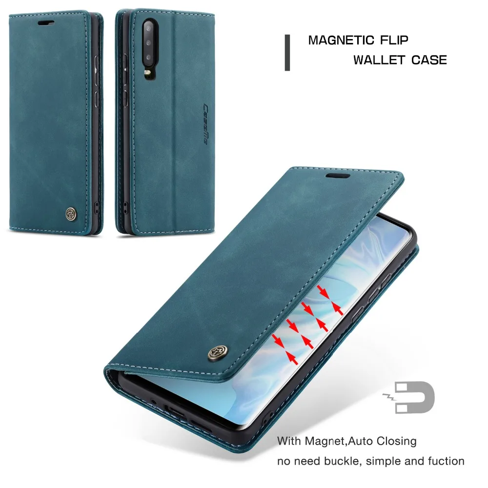 Кожаный чехол для Fundas huawei P30 чехол для Coque huawei P30 Pro роскошный винтажный магнит книжка Флип Бумажник чехол для мобильного телефона сумка